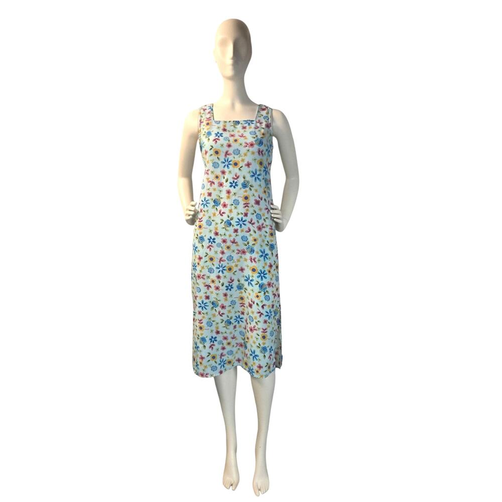 Jonathan Martin Y2K Dress Floral Midi Sundress Fairy Wedding Easter Size 14 - Picture 1 of 7